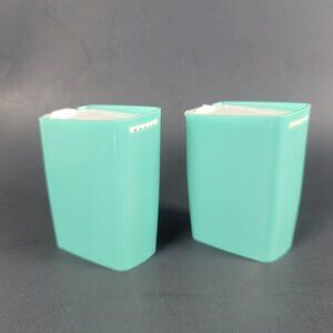 Remembrance Vintage Plastic Turquoise Mid Century Salt and Pepper Shakers